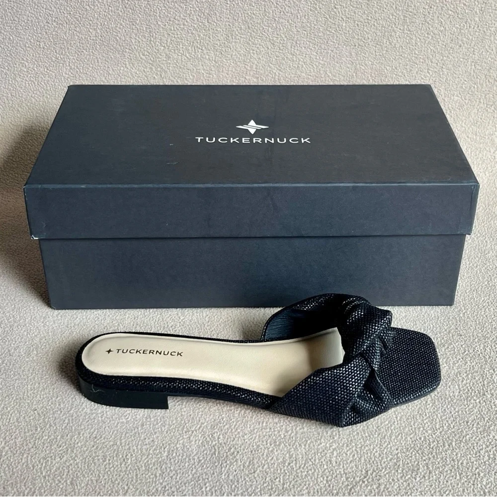 Like new in box! Tuckernuck Raffia Brit Sandals - Picture 6 of 10